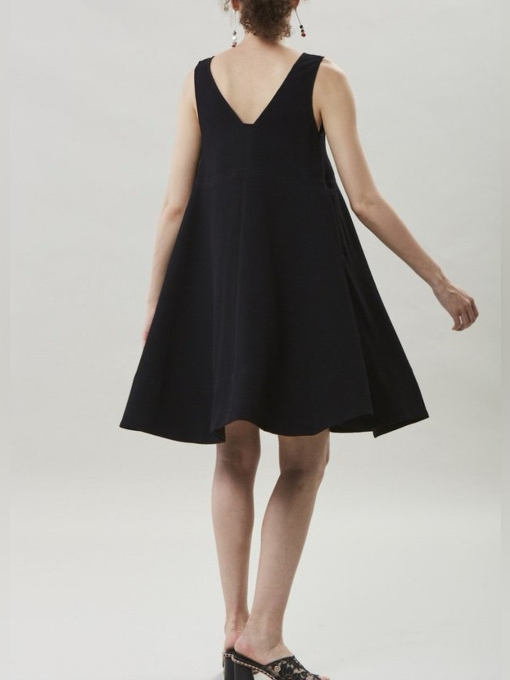 Rachel‎ Comey || Flee A-Line Mini Dresz Sleeveless Swing Black 2